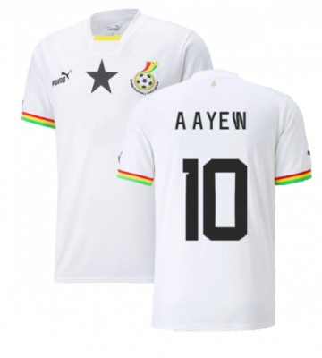 Ghana Andre Ayew #10 Replica Home Stadium Shirt World Cup 2022 Short Sleeve